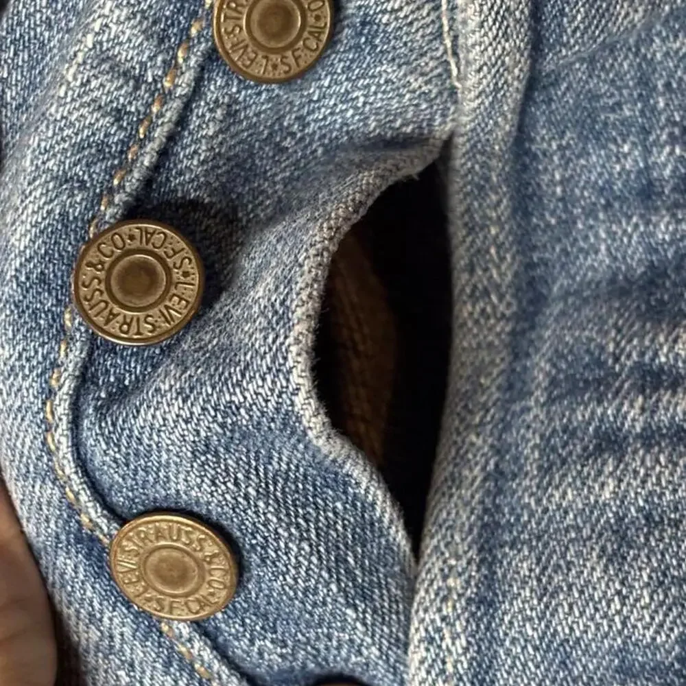 Levi's 501 Original Fit Jeans Men's 34x36 Light Wash Straight Leg Button Fly
